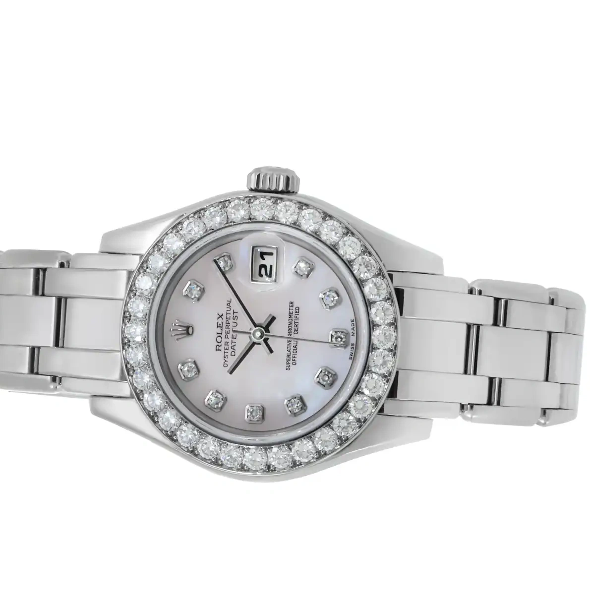 Prestigious Jewelrys 80299 Datejust Gold White Rolex 0712